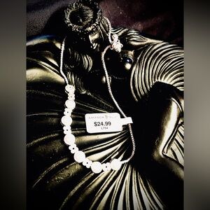 Silver Bracelet with Crystal Accents